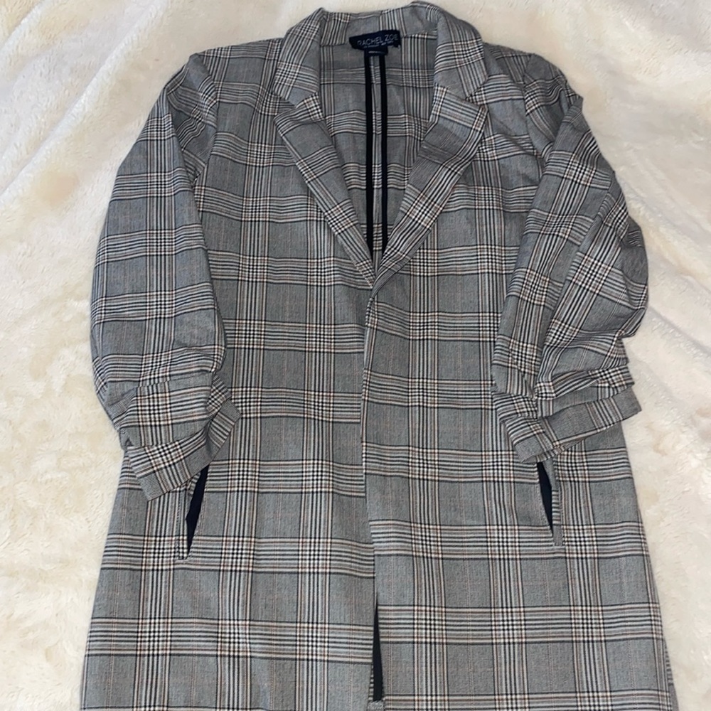 🎉HOST PICK🎉  RACHEL ZOE Women’s Plaid Blazer Black & White - M